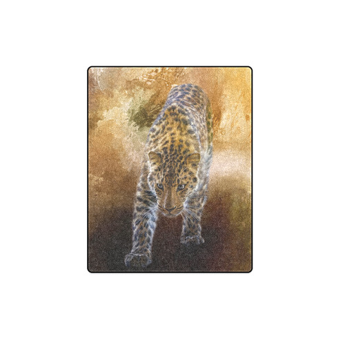 A fantastic painted russian amur leopard Blanket 40"x50"