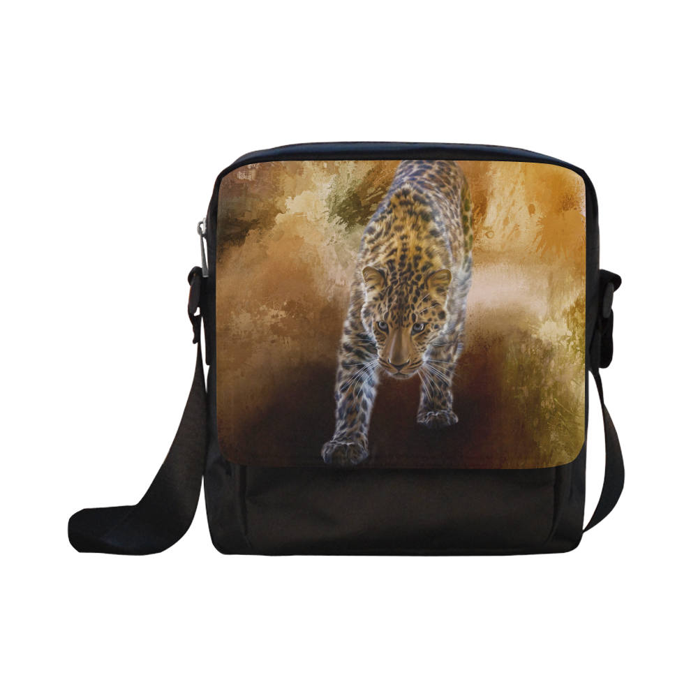 A fantastic painted russian amur leopard Crossbody Nylon Bags (Model 1633)