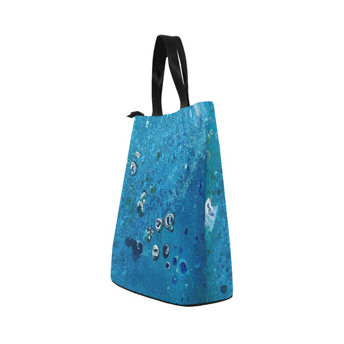 Tiny World Collection, Scuba Diver Nylon Lunch Tote Bag (Model 1670)