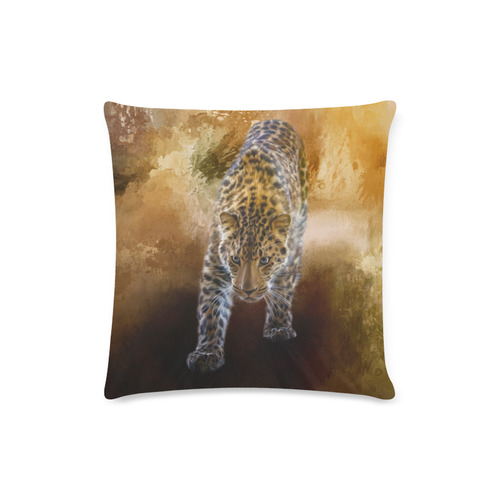 A fantastic painted russian amur leopard Custom Zippered Pillow Case 16"x16"(Twin Sides)
