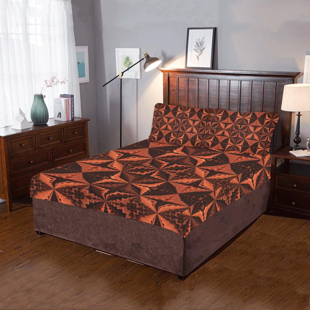 Exx Pattern 3-Piece Bedding Set