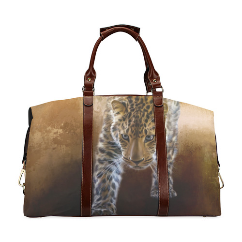 A fantastic painted russian amur leopard Classic Travel Bag (Model 1643) Remake