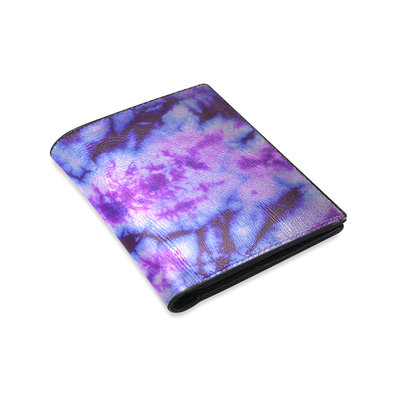 tie dye wallet Men's Leather Wallet (Model 1612)