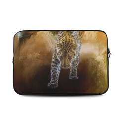 A fantastic painted russian amur leopard Custom Sleeve for Laptop 17"