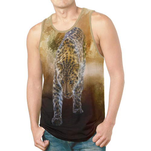 A fantastic painted russian amur leopard New All Over Print Tank Top for Men (Model T46)