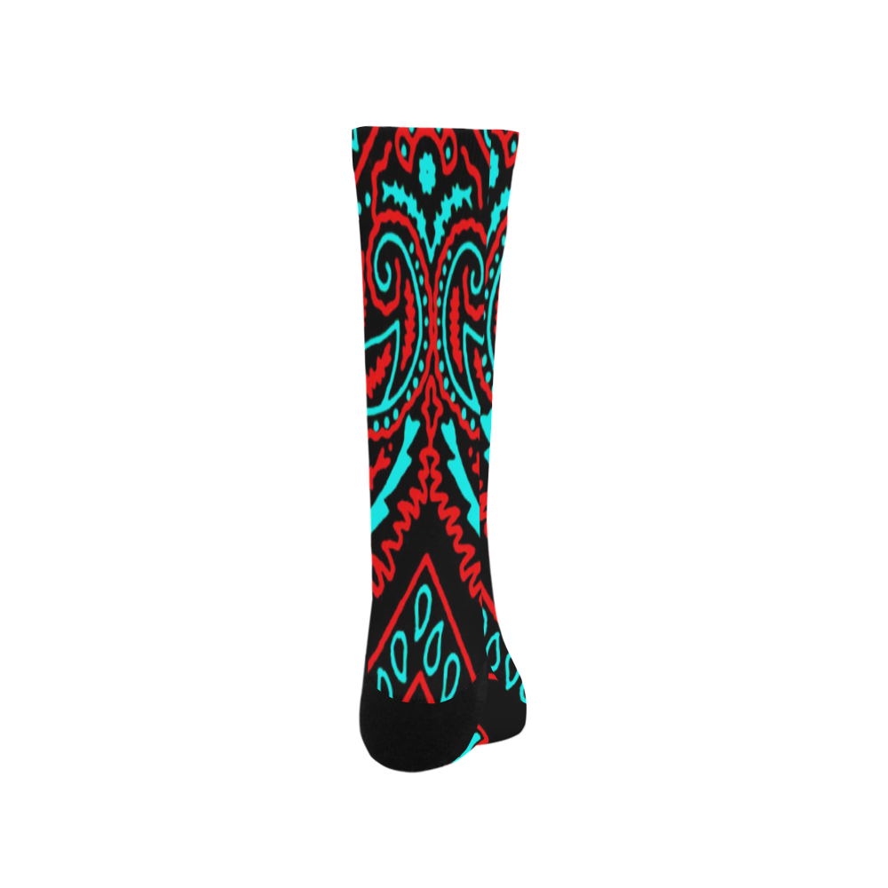 blue and red bandana 2 Trouser Socks