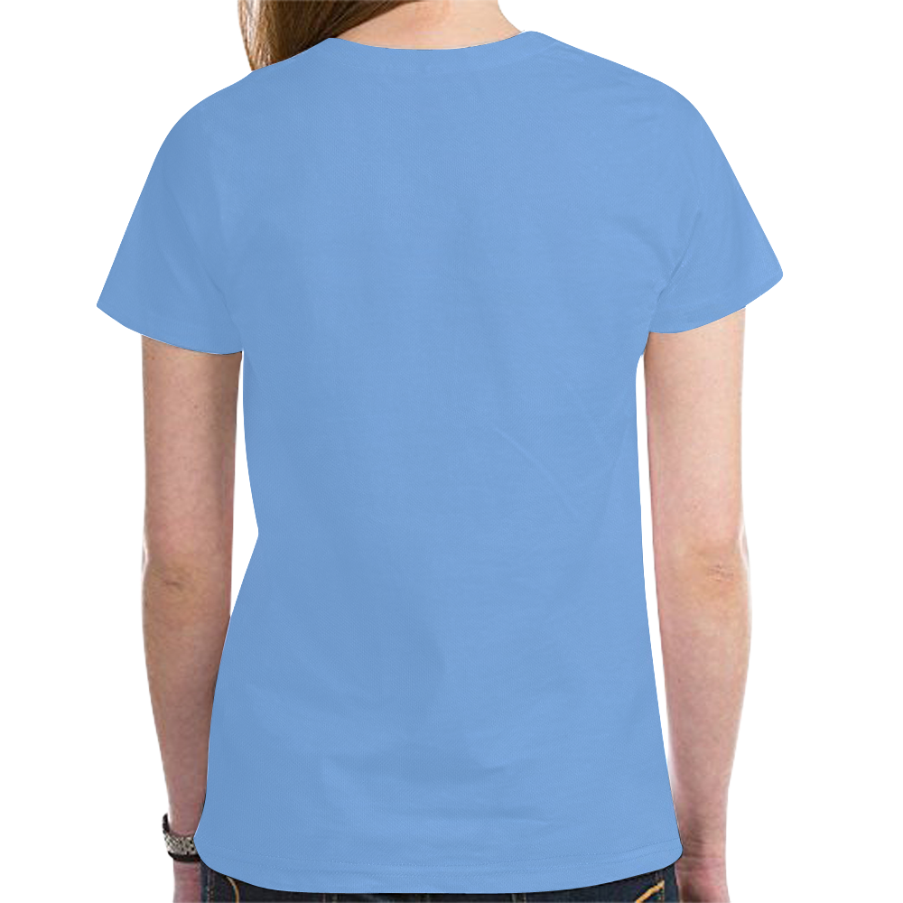 Little Boy Blue New All Over Print T-shirt for Women (Model T45)
