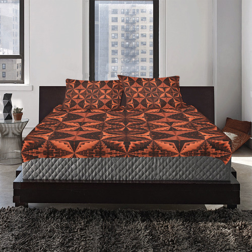 Exx Pattern 3-Piece Bedding Set