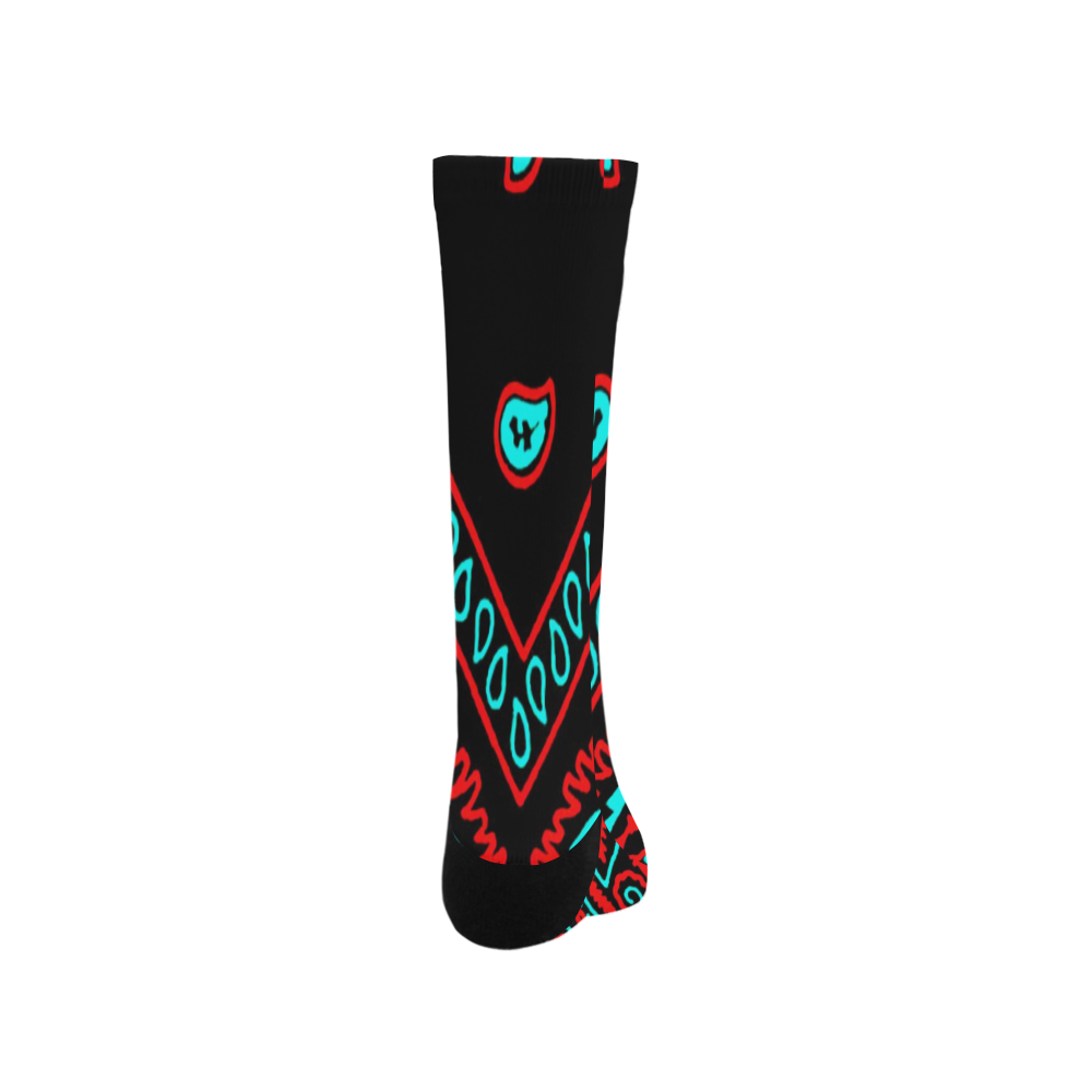 blue and red bandana 1 Trouser Socks