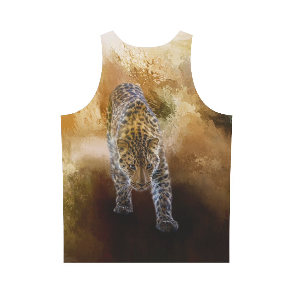 A fantastic painted russian amur leopard All Over Print Tank Top for Men (Model T43)