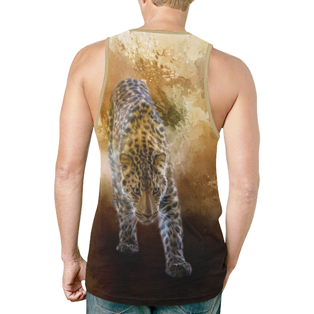 A fantastic painted russian amur leopard New All Over Print Tank Top for Men (Model T46)