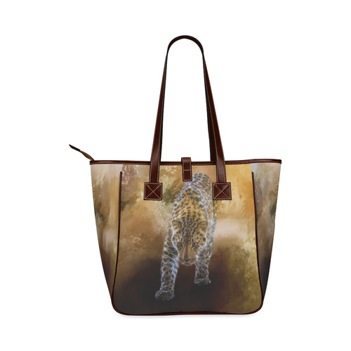 A fantastic painted russian amur leopard Classic Tote Bag (Model 1644)