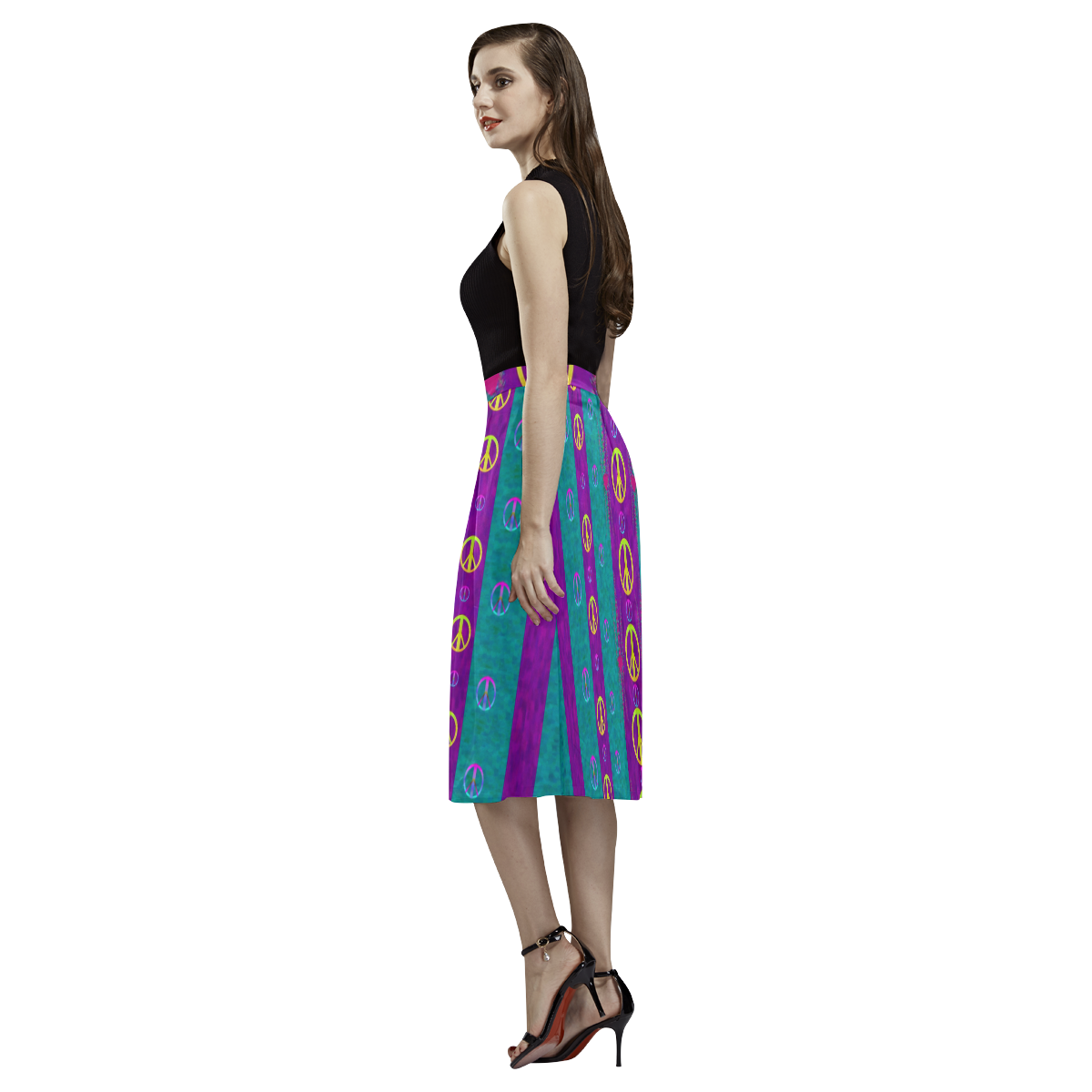 Peace be with us this wonderful year in true love Aoede Crepe Skirt (Model D16)