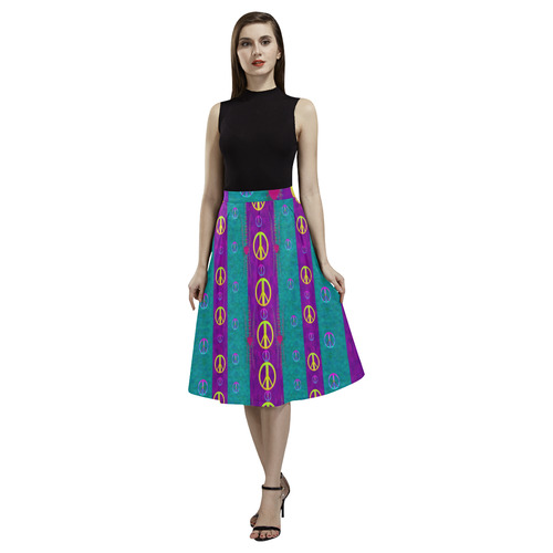 Peace be with us this wonderful year in true love Aoede Crepe Skirt (Model D16)