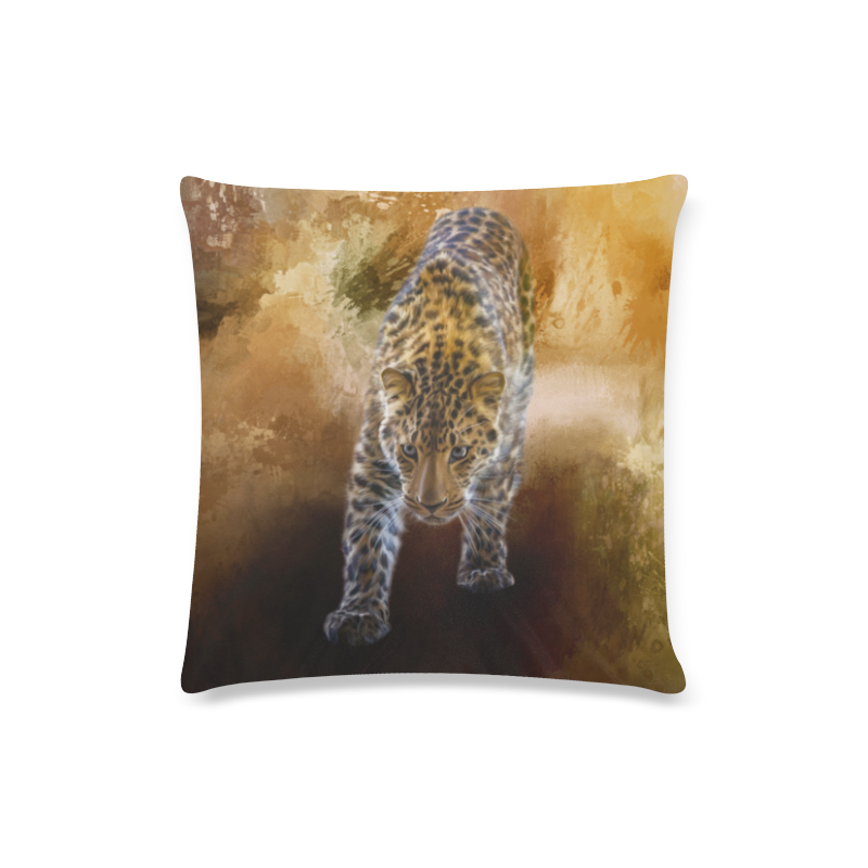 A fantastic painted russian amur leopard Custom Zippered Pillow Case 16"x16"(Twin Sides)