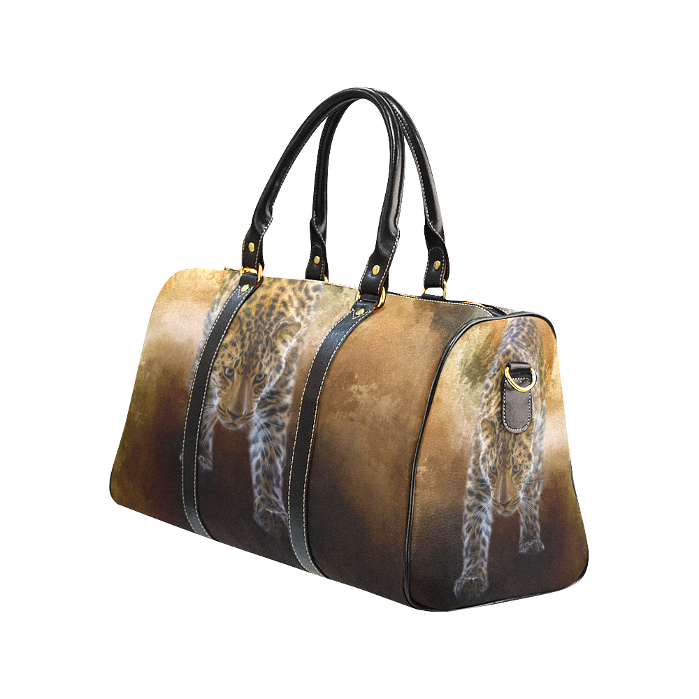 A fantastic painted russian amur leopard New Waterproof Travel Bag/Large (Model 1639)