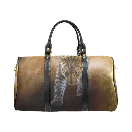A fantastic painted russian amur leopard New Waterproof Travel Bag/Small (Model 1639)
