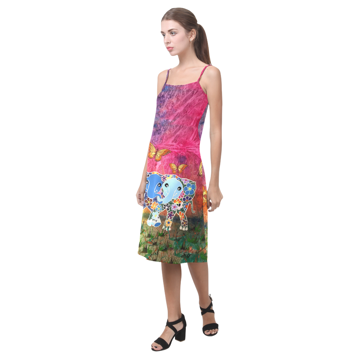 Dancing Elephants Alcestis Slip Dress Alcestis Slip Dress (Model D05)