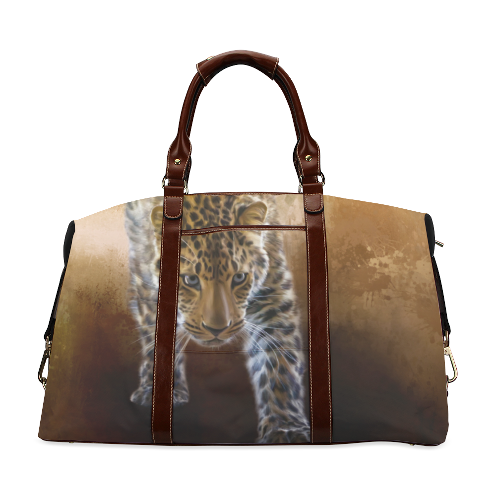 A fantastic painted russian amur leopard Classic Travel Bag (Model 1643) Remake
