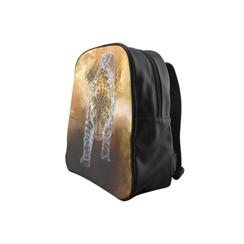 A fantastic painted russian amur leopard School Backpack (Model 1601)(Small)