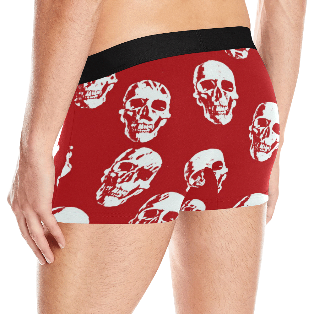 Hot Skulls,red white by JamColors Men's All Over Print Boxer Briefs (Model L10)