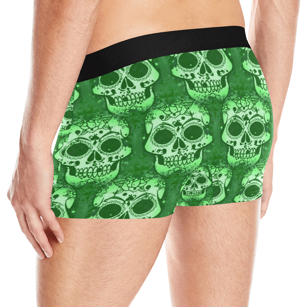 new skull allover pattern 05E by JamColors Men's All Over Print Boxer Briefs (Model L10)