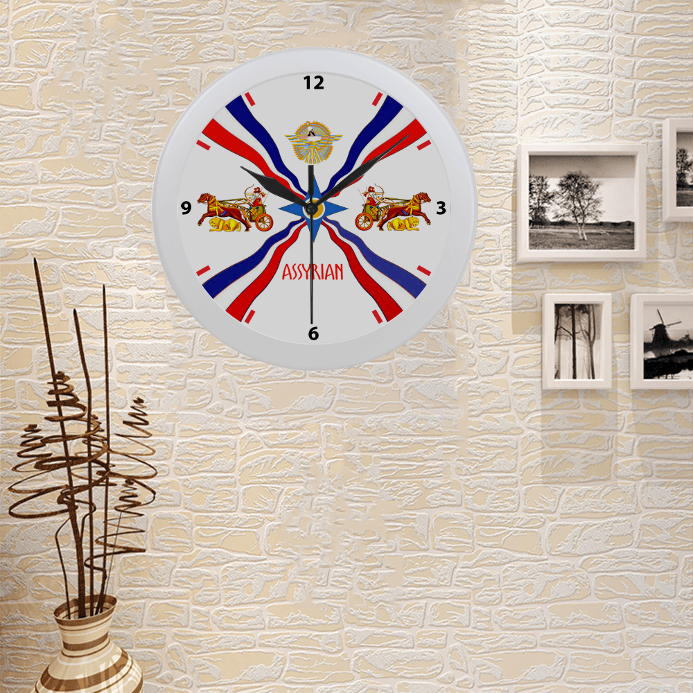 The Assyrian Wall Clock Circular Plastic Wall clock