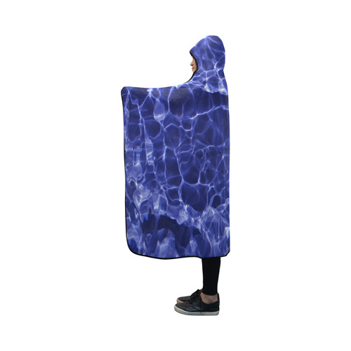 Rattled Water Hooded Blanket 50''x40''