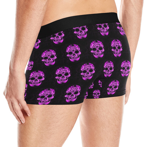 new skull allover pattern  04F by JamColors Men's All Over Print Boxer Briefs (Model L10)