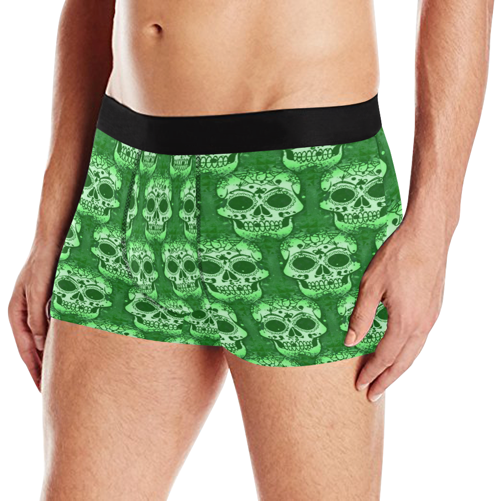 new skull allover pattern 05E by JamColors Men's All Over Print Boxer Briefs (Model L10)