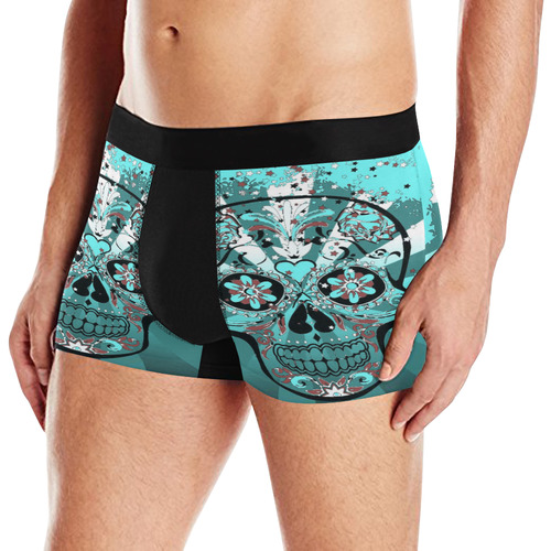 psychedelic Pop Skull 317L by JamColors Men's All Over Print Boxer Briefs (Model L10)
