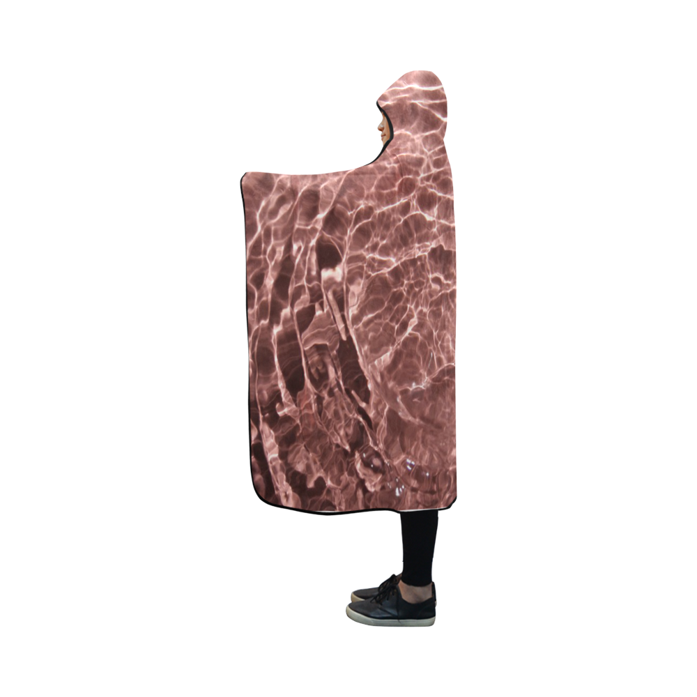 Blush Dip Hooded Blanket 50''x40''