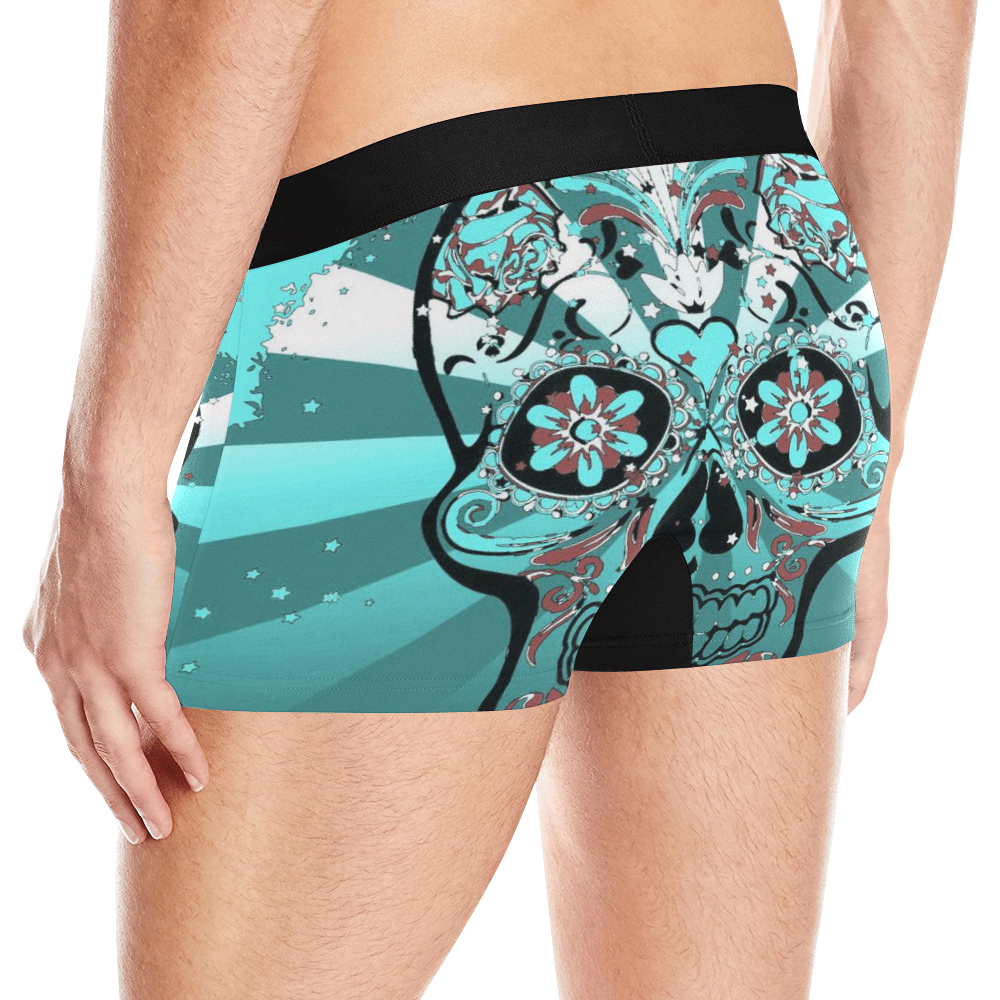 psychedelic Pop Skull 317L by JamColors Men's All Over Print Boxer Briefs (Model L10)