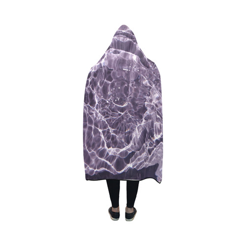 Lilac Bubbles Hooded Blanket 50''x40''