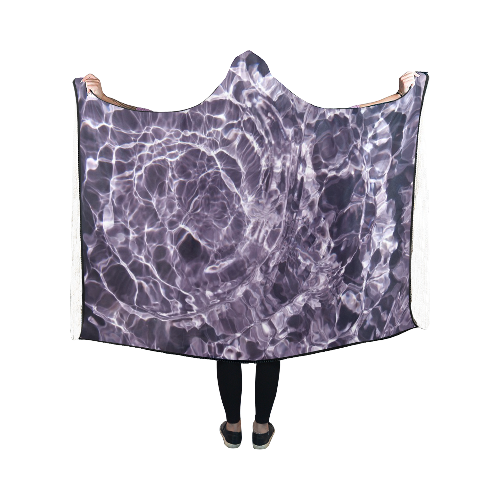 Violaceous soul Hooded Blanket 50''x40''