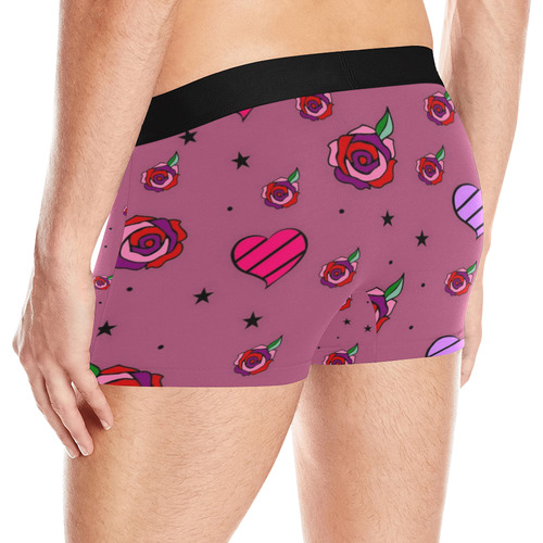Rose by Nico Bielow Men's All Over Print Boxer Briefs (Model L10)