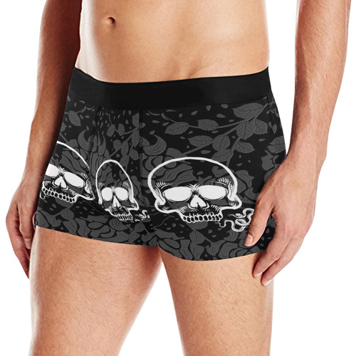 Damasc Skull with Snake by JamColors Men's All Over Print Boxer Briefs (Model L10)