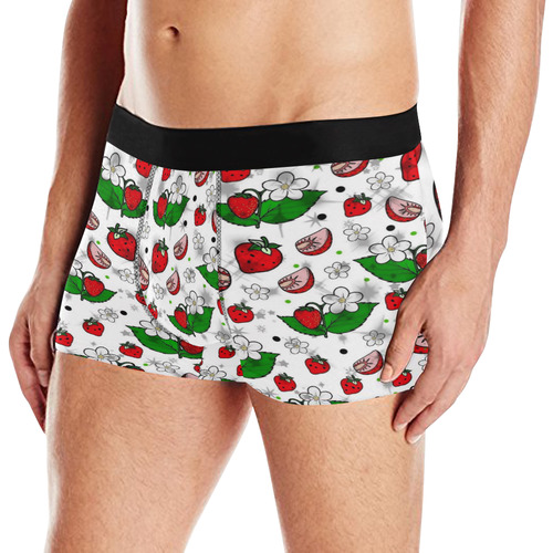 Strawberry Popart by Nico Bielow Men's All Over Print Boxer Briefs (Model L10)