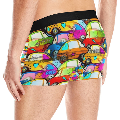 Cars Popart by Nico Bielow Men's All Over Print Boxer Briefs (Model L10)