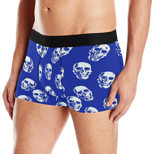 Hot Skulls,white by JamColors Men's All Over Print Boxer Briefs (Model L10)