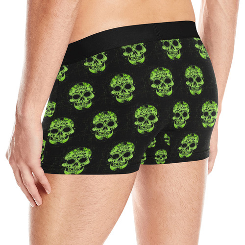 new skull allover pattern  04E by JamColors Men's All Over Print Boxer Briefs (Model L10)