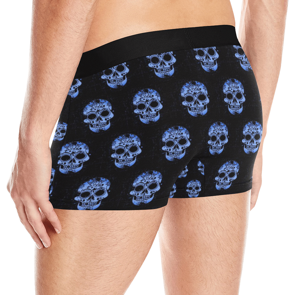 new skull allover pattern  04B by JamColors Men's All Over Print Boxer Briefs (Model L10)