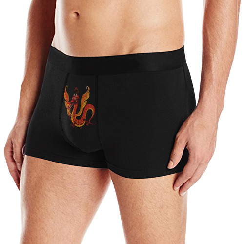 Awesome Metallic Gleaming Dragon Men's All Over Print Boxer Briefs (Model L10)