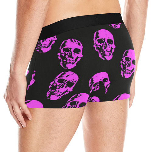 Hot Skulls, pink by JamColors Men's All Over Print Boxer Briefs (Model L10)