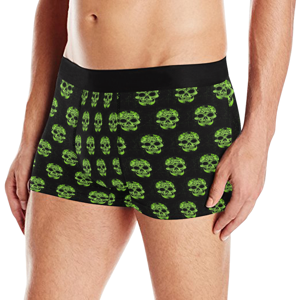 new skull allover pattern  04E by JamColors Men's All Over Print Boxer Briefs (Model L10)
