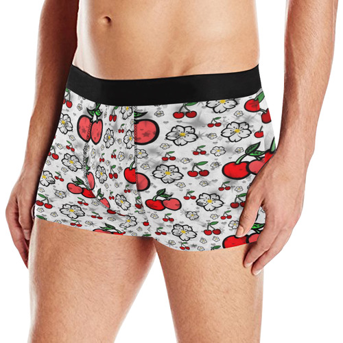 Cherry Popart by Nico Bielow Men's All Over Print Boxer Briefs (Model L10)