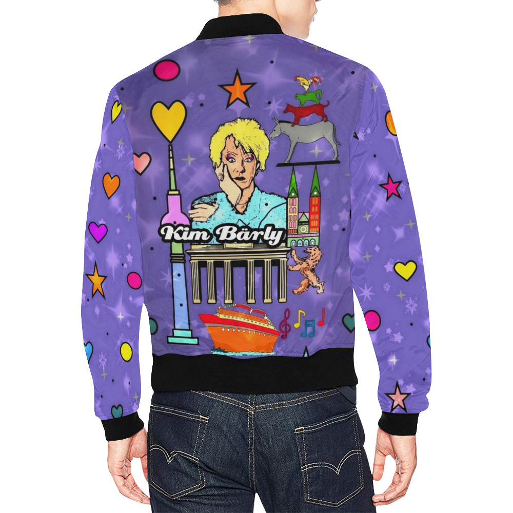 Kim Bärly by Nico Bielow All Over Print Bomber Jacket for Men (Model H19)