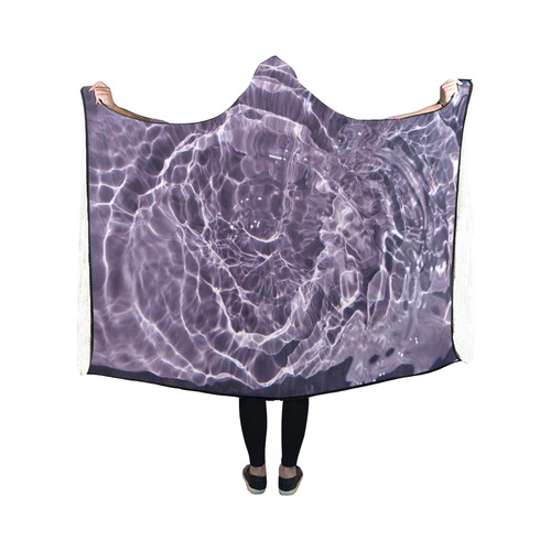 Lilac Bubbles Hooded Blanket 50''x40''