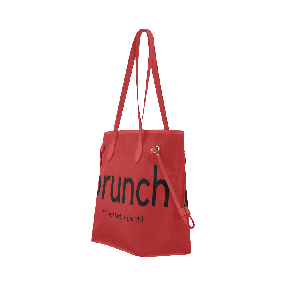 Tote Travel Bag Handbag Red Sunday Brunch by Tell3People Clover Canvas Tote Bag (Model 1661)