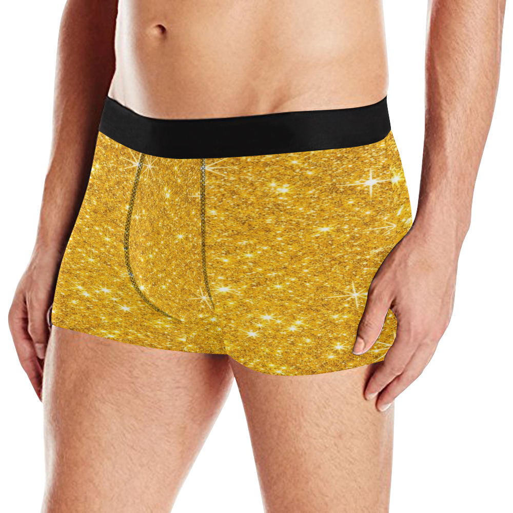 Gold Glitter by Artdream Men's All Over Print Boxer Briefs (Model L10)